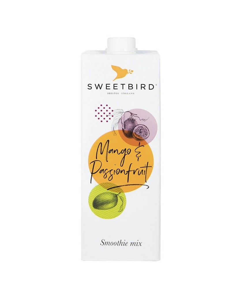 Glotnutis mangų ir pasiflorų “Sweetbird Mango & Passionfruit Smoothie”, 1 l