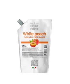 Balto persiko vaisių tyrė Orsa Drinks "ODK White Peach 100% Fruit Puree", 600 ml